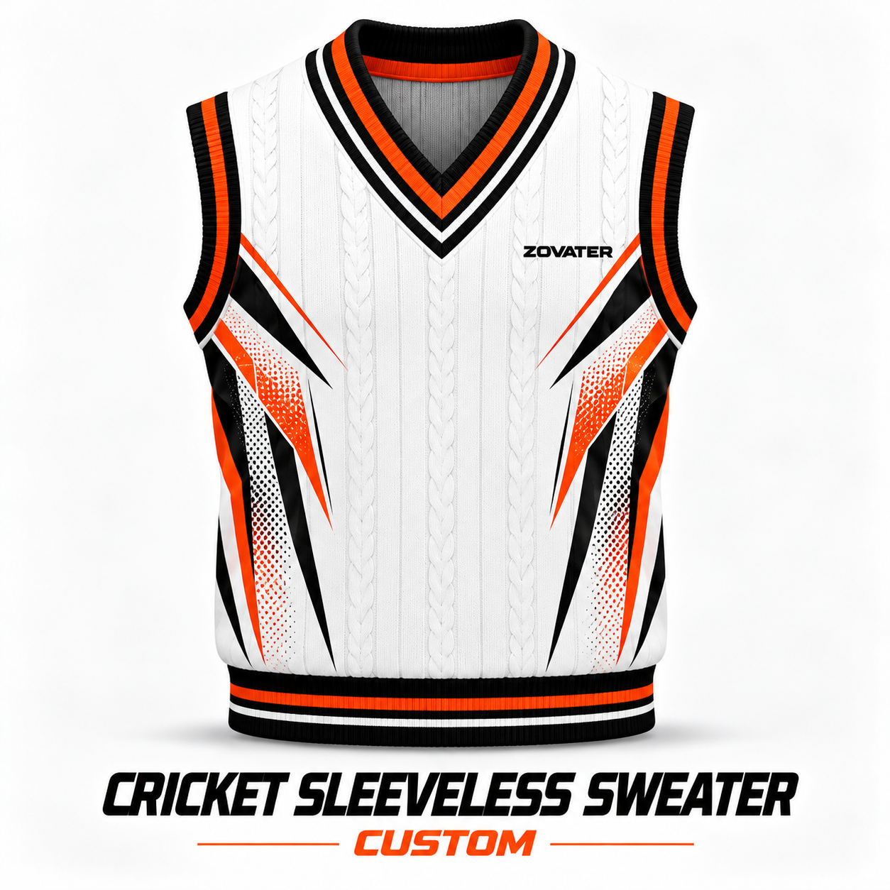 Cricket Vest Knitwear Poster